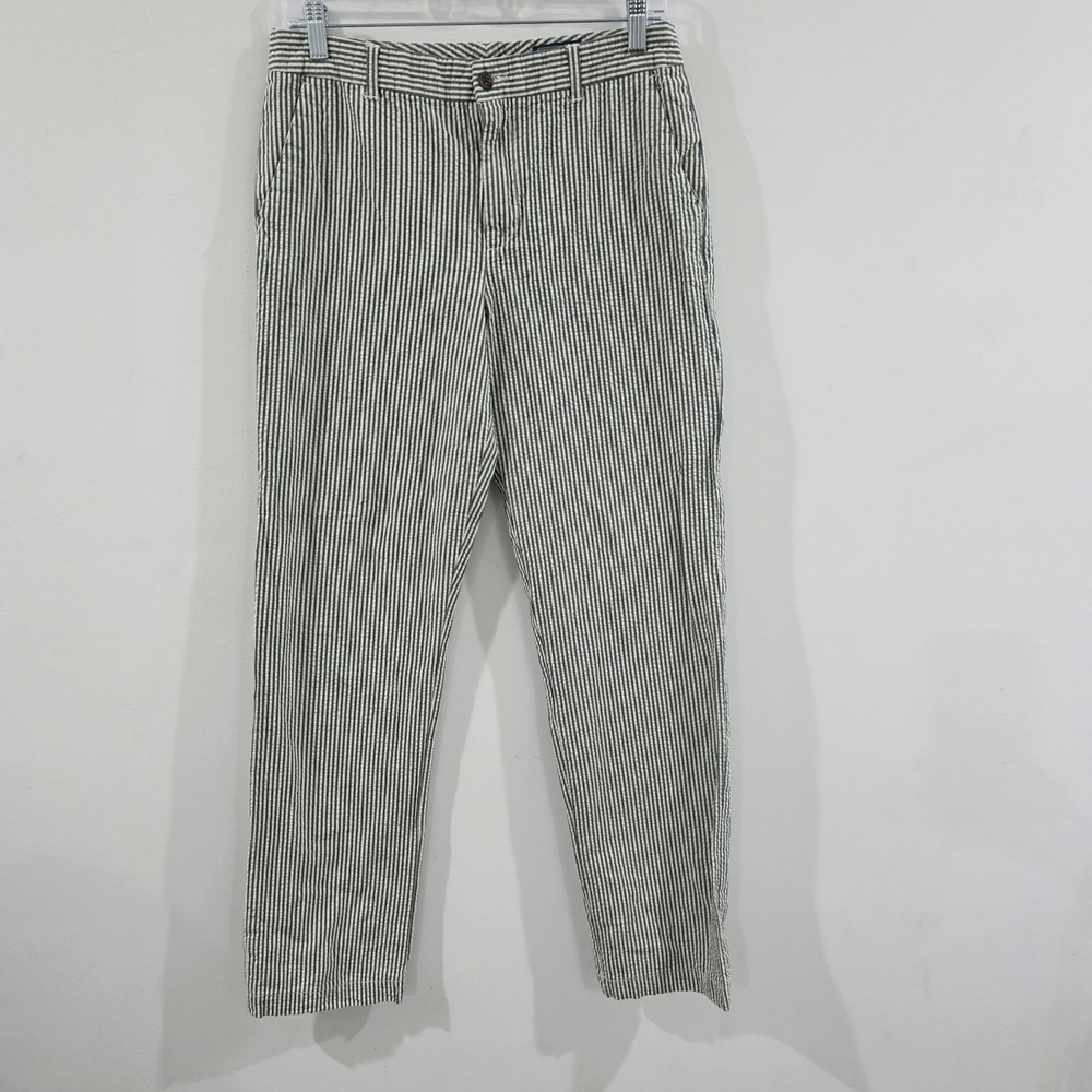 Polo Ralph Lauren Boys Seersucker Pants Size 20 Pinstripe Euro Summer Coastal